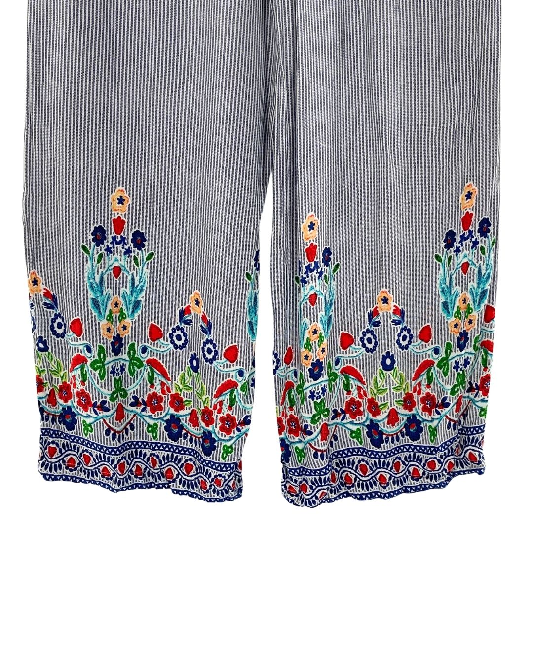 Pantalon a rayas tiro alto