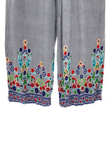 Pantalon a rayas tiro alto