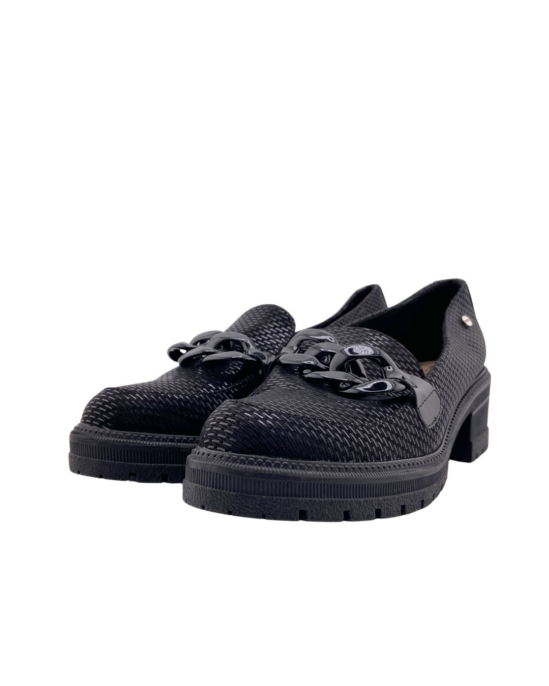 Loafers con textura eslabones