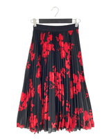 Falda plisada print flores