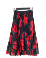 Falda plisada print flores