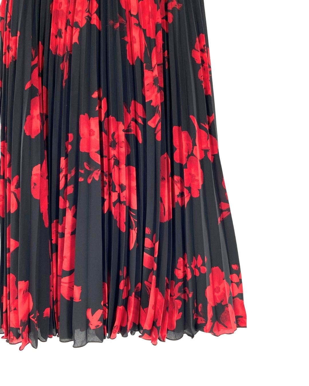 Falda plisada print flores