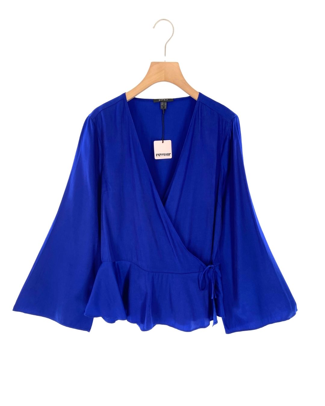 Blusa manga larga satinada