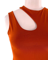 Blusa crop licrada cut out