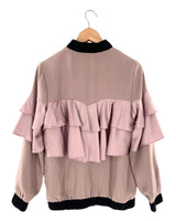 Chaqueta bomber con vuelo