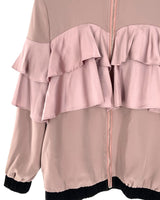 Chaqueta bomber con vuelo