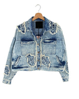 Chaqueta en denim con bordado