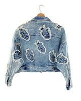 Chaqueta en denim con bordado
