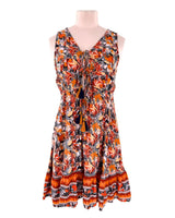 Vestido mini lace up delantero