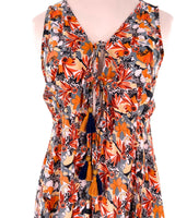 Vestido mini lace up delantero