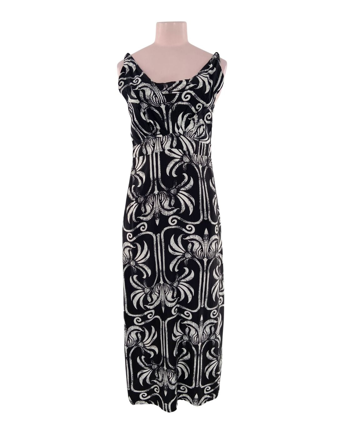 Maxi vestido de tiras con print