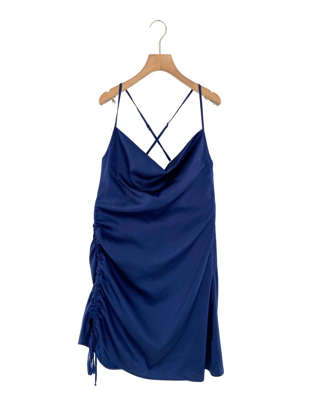 Vestido midi satinado