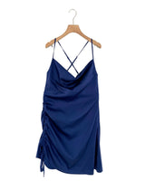 Vestido midi satinado