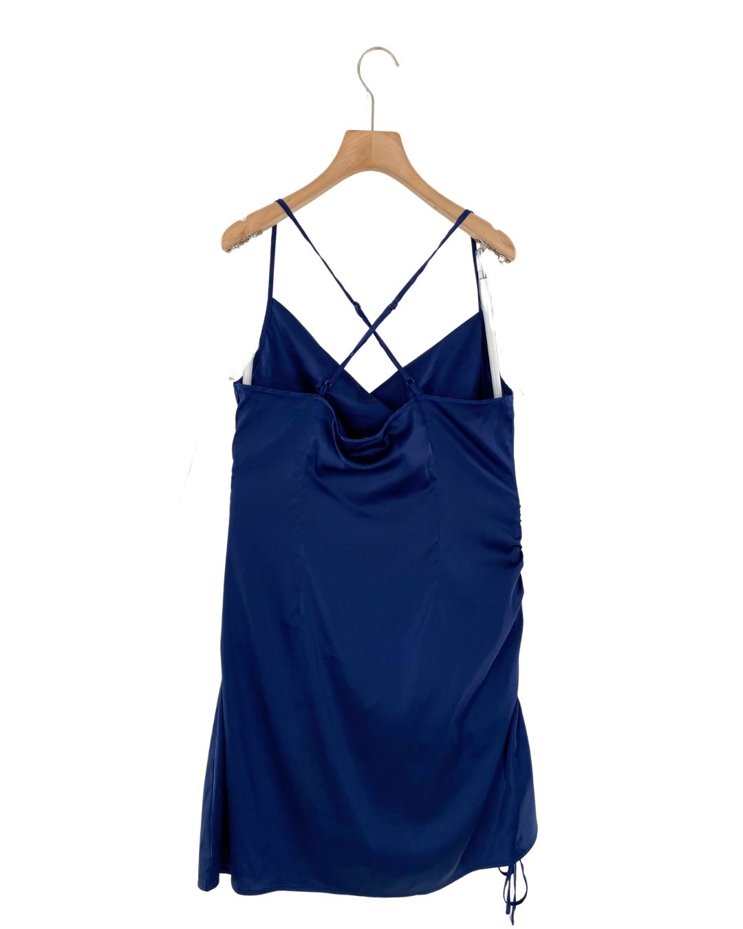 Vestido midi satinado
