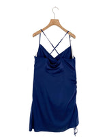 Vestido midi satinado