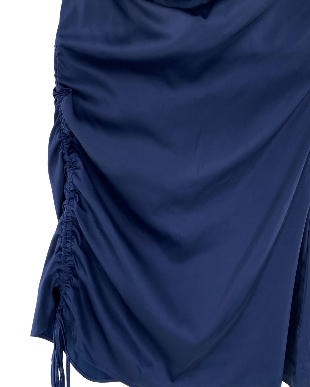 Vestido midi satinado
