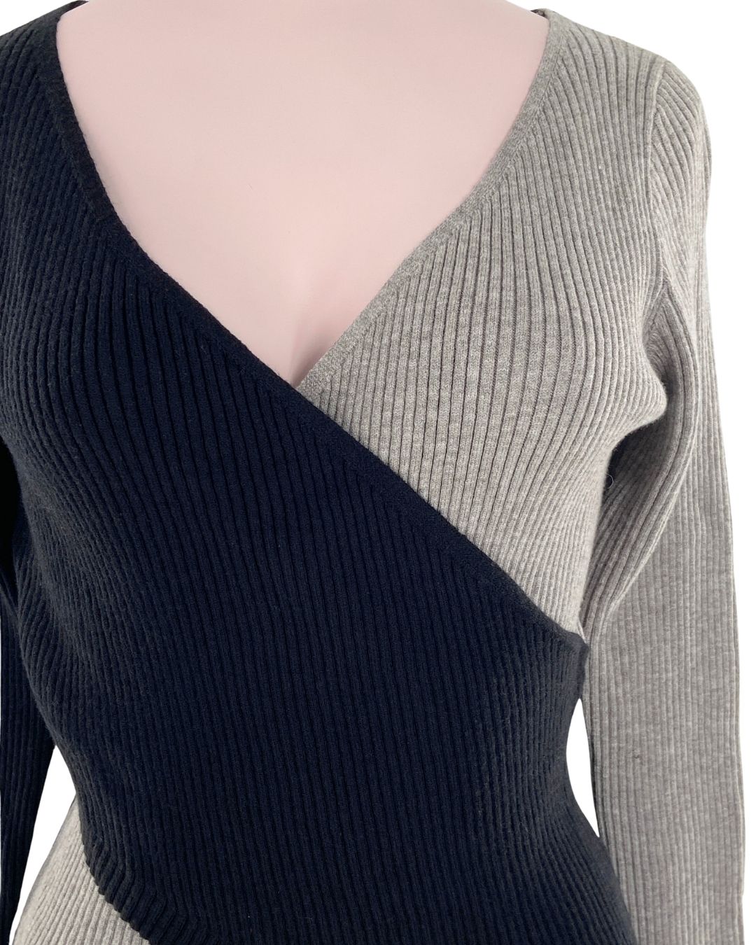 Saco cruzado color block
