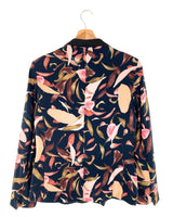 Blazer un boton print flores