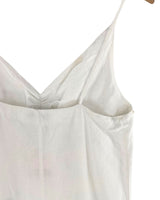 Vestido midi de tiras  en lino