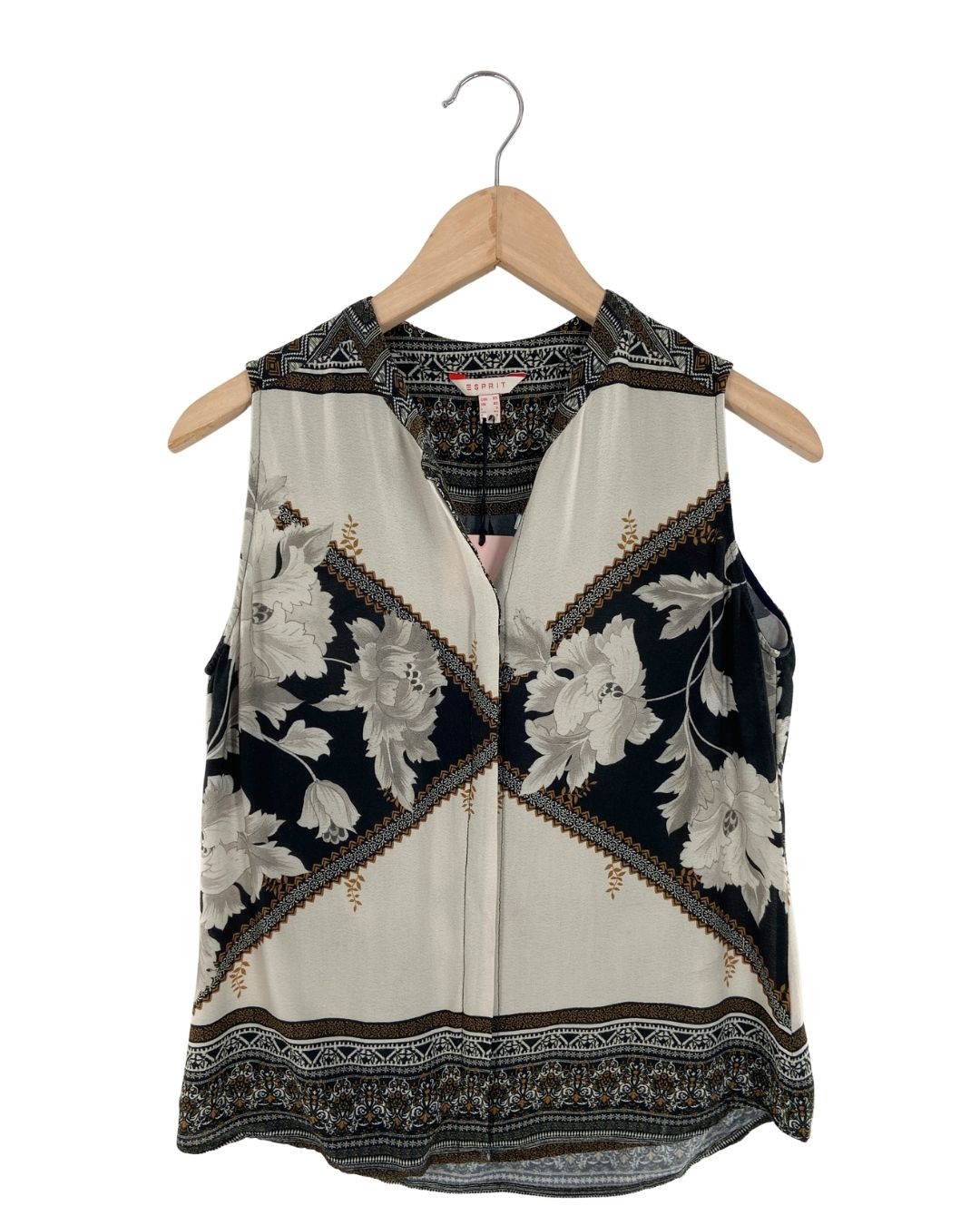 Blusa sleeveless print flores
