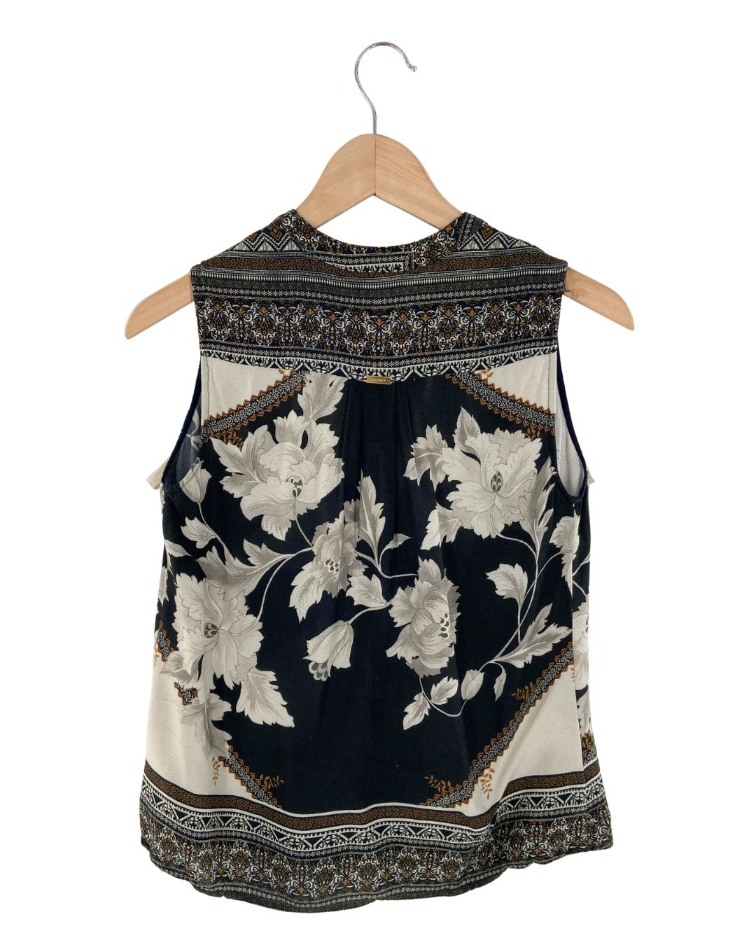 Blusa sleeveless print flores