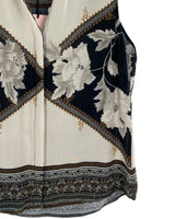 Blusa sleeveless print flores