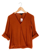 Blusa manga larga con textura
