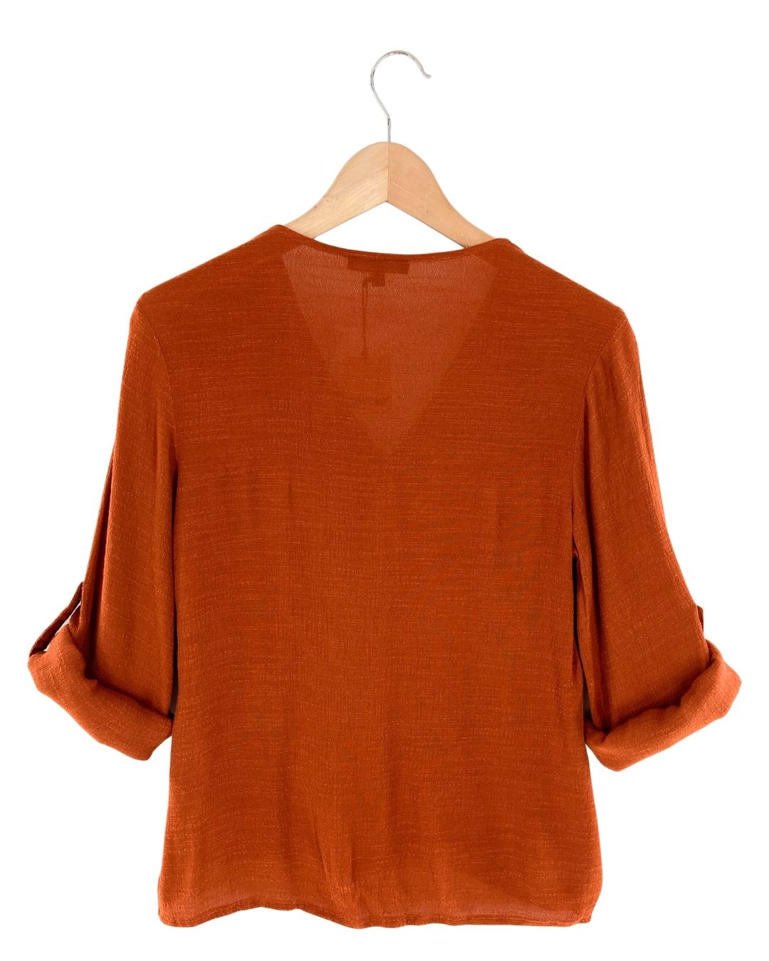Blusa manga larga con textura