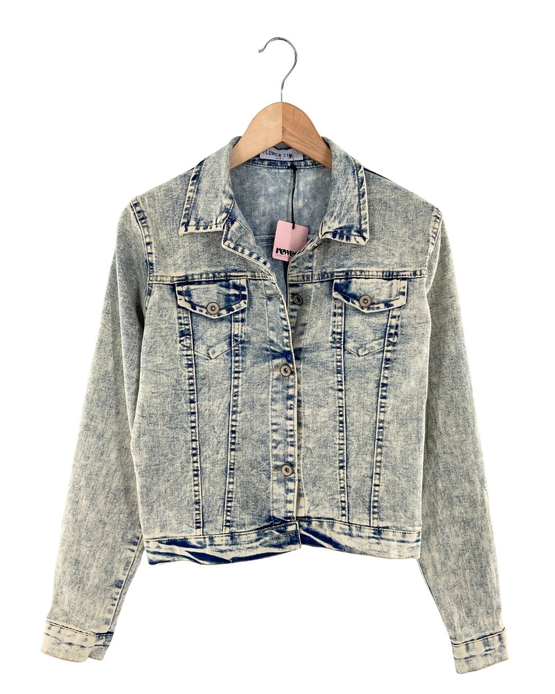 Chaqueta en denim acid wash