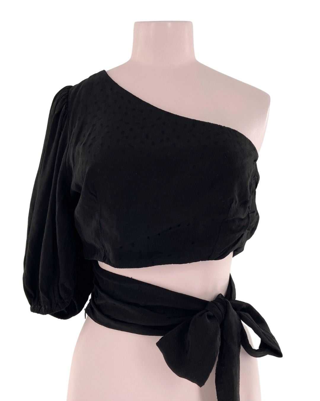 Blusa one shouder con textura