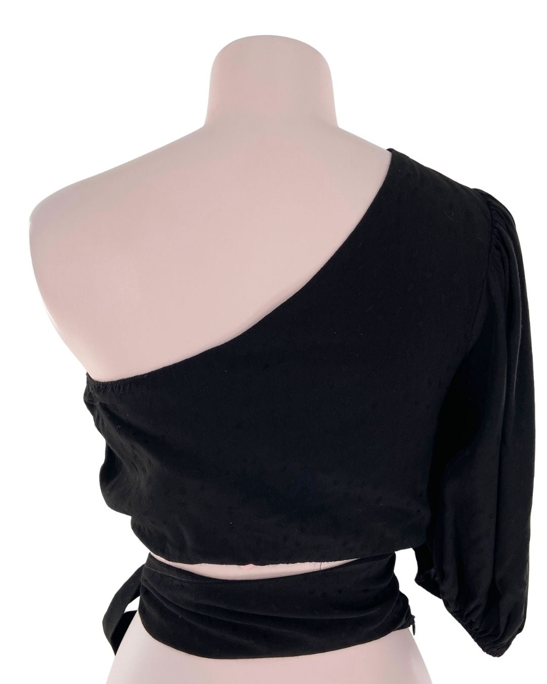 Blusa one shouder con textura