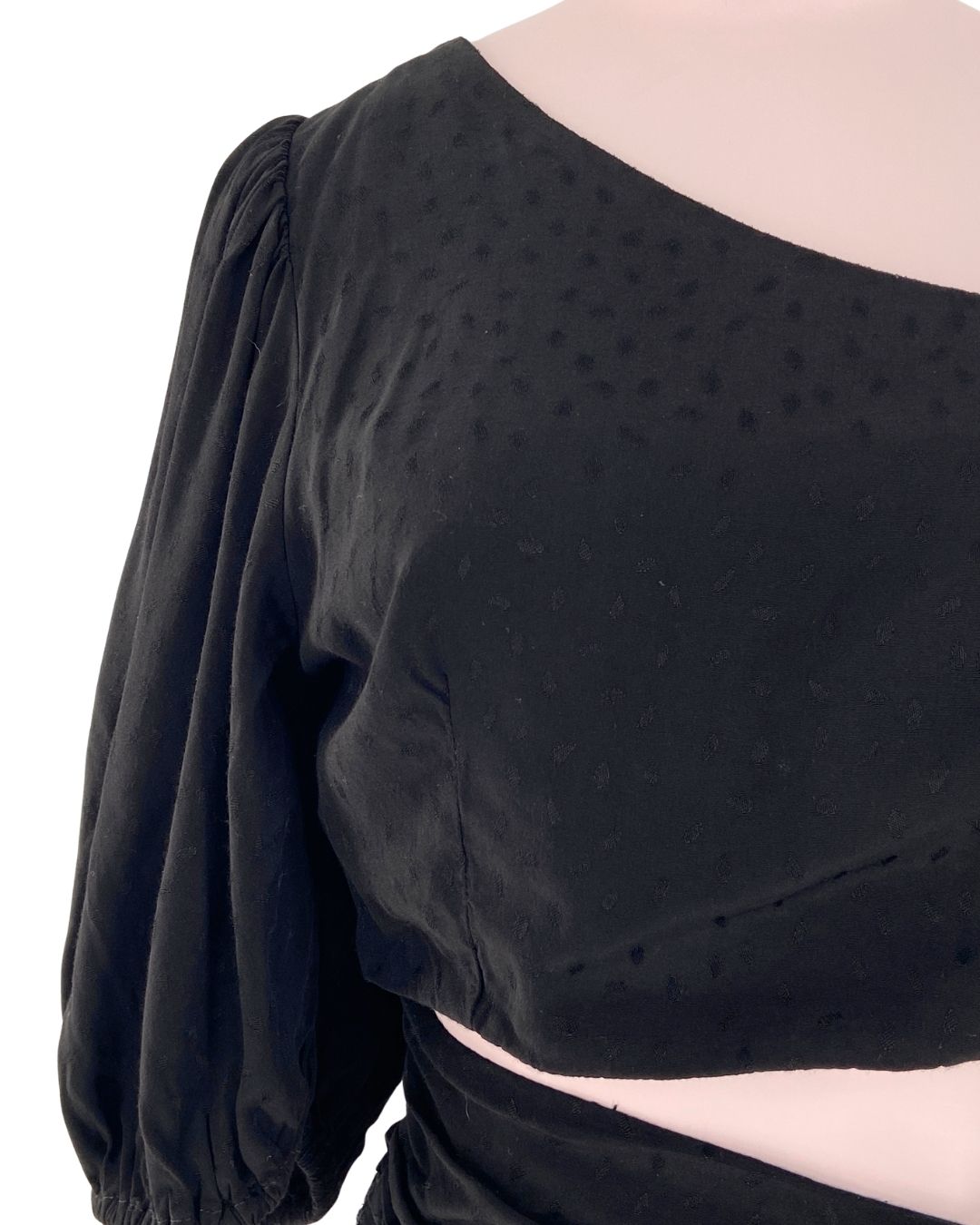 Blusa one shouder con textura