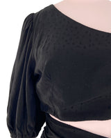 Blusa one shouder con textura
