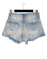 Short mini con desgastes
