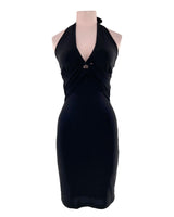 Vestido midi anudado al cuello