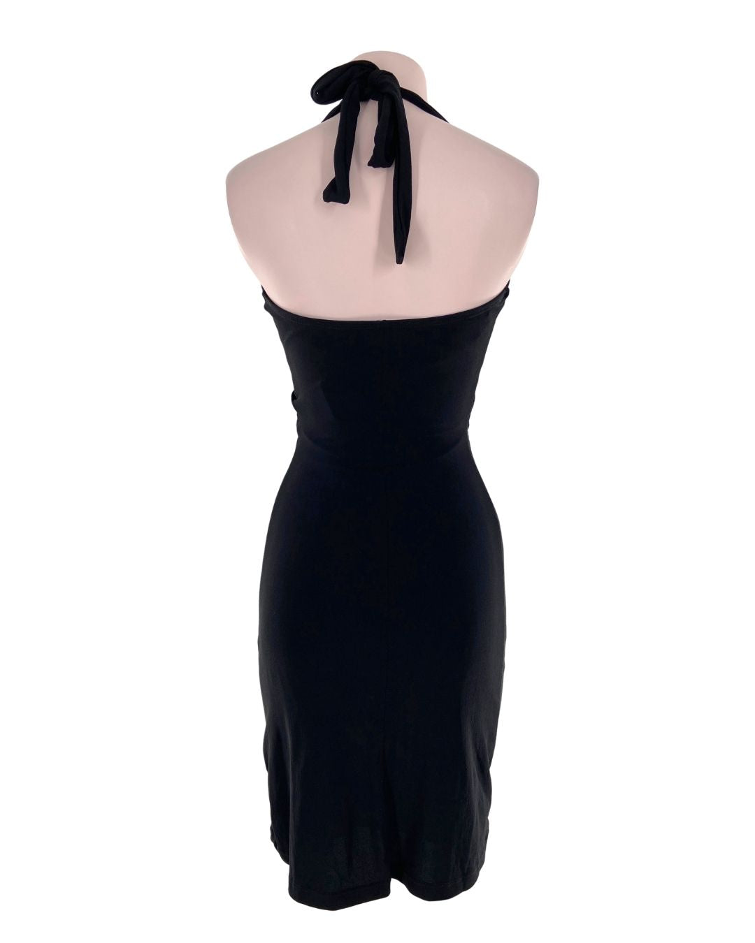 Vestido midi anudado al cuello