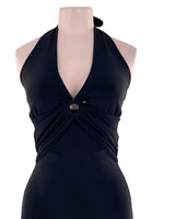 Vestido midi anudado al cuello