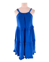Vestido mini amplio anudado