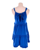 Vestido mini amplio anudado