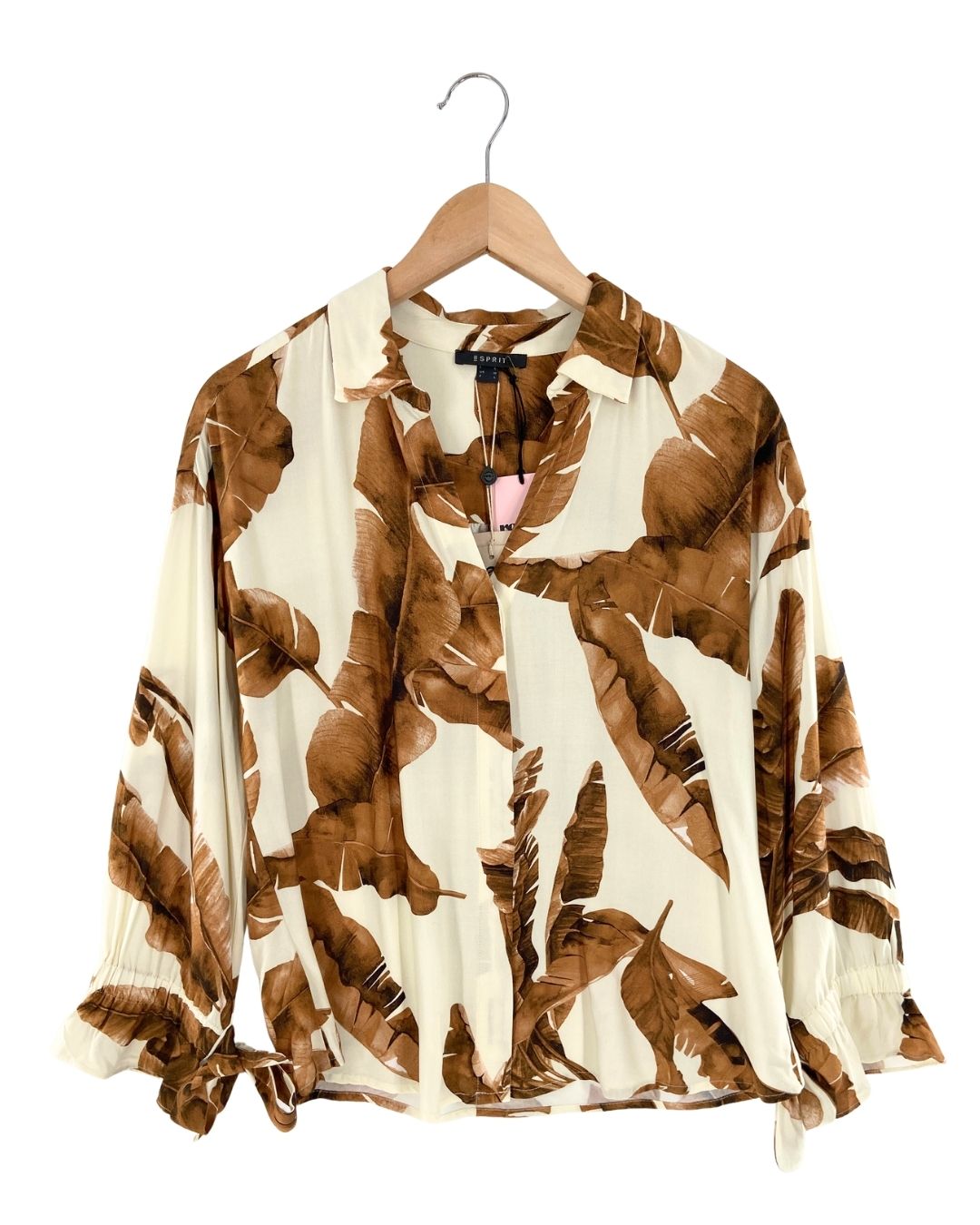 Camisa manga larga print hojas