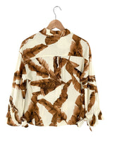 Camisa manga larga print hojas