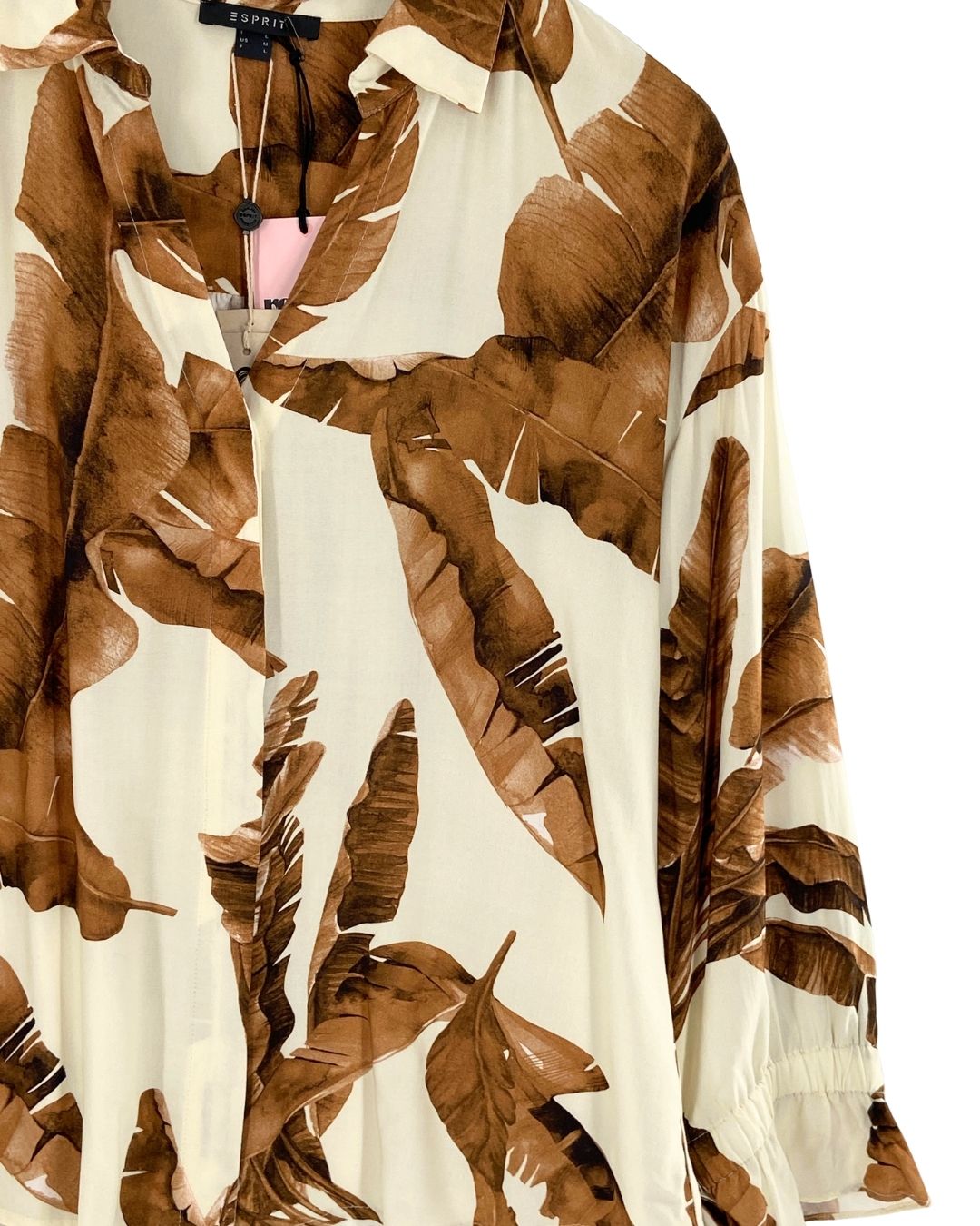 Camisa manga larga print hojas