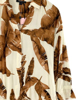 Camisa manga larga print hojas