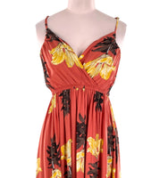Maxi vestido de tiras print