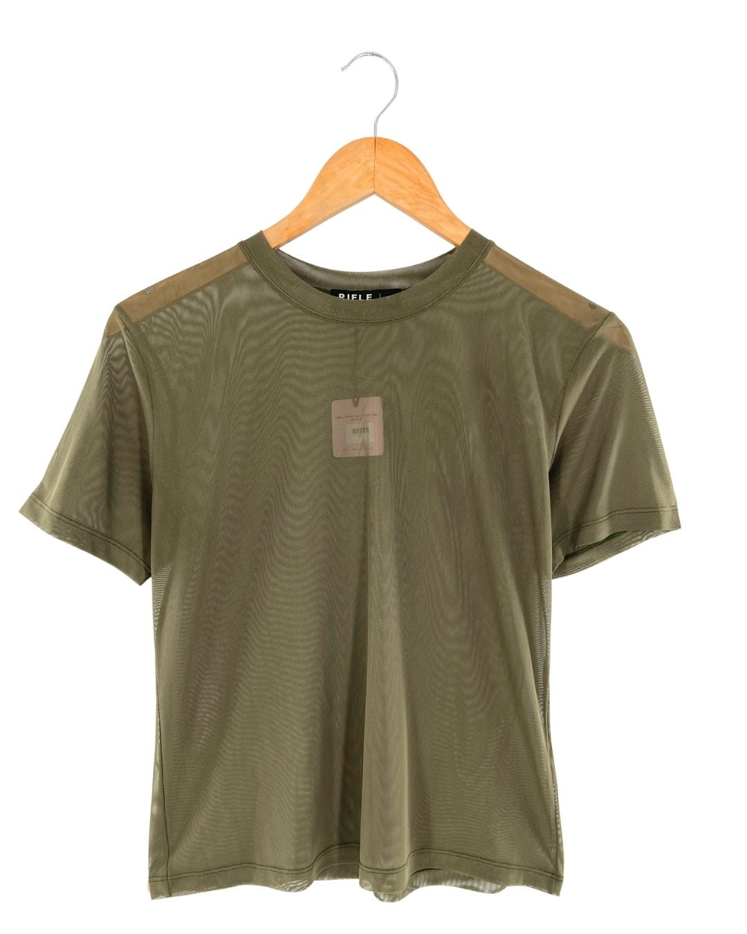 Camiseta en mesh manga corta
