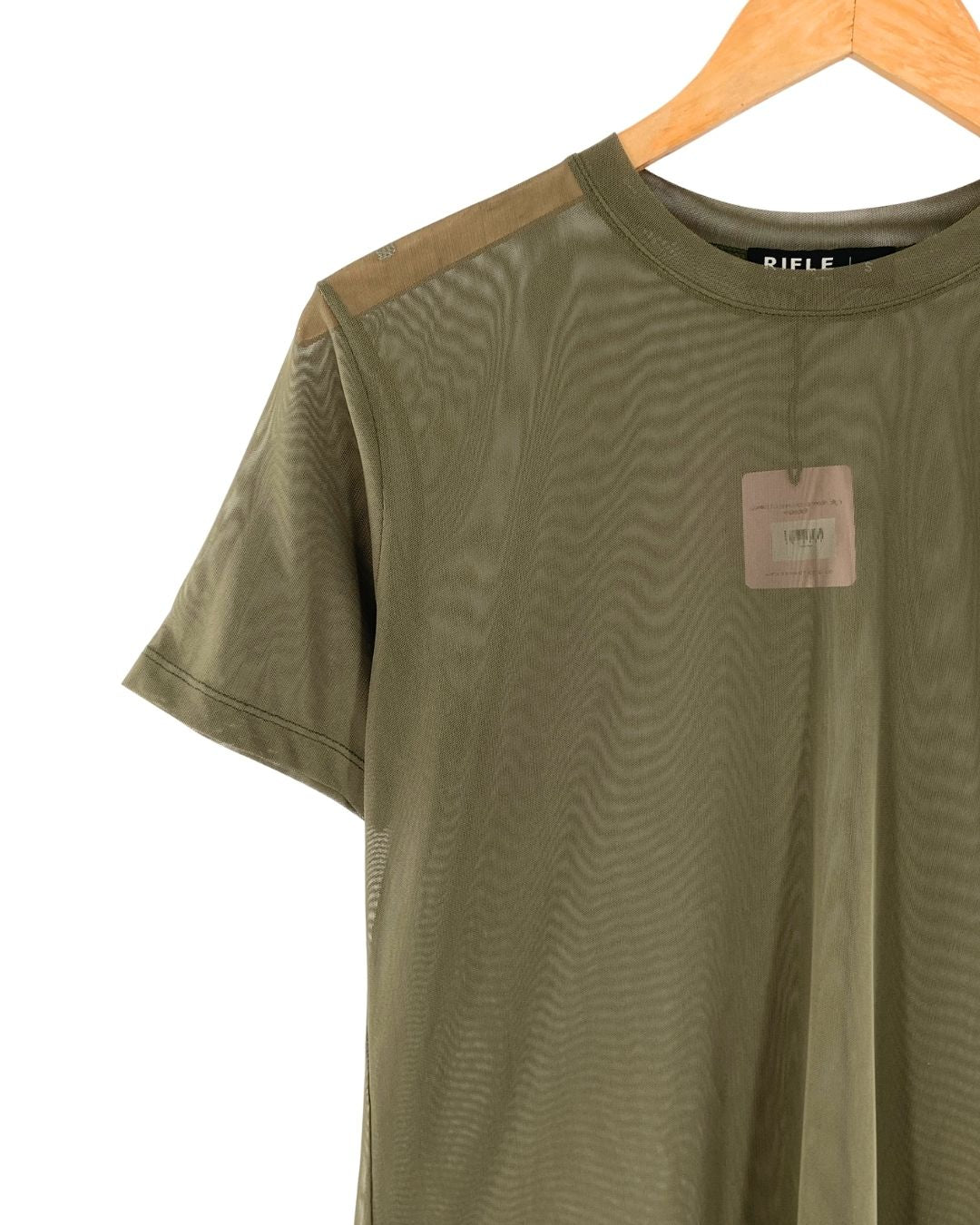 Camiseta en mesh manga corta