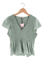 Blusa encauchada manga puente
