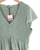 Blusa encauchada manga puente