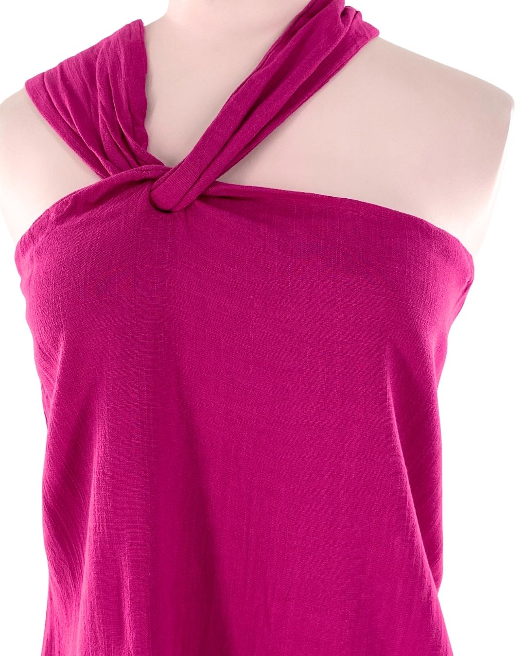 Blusa one shoulder de tiras