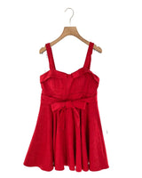 Vestido midi de tiras